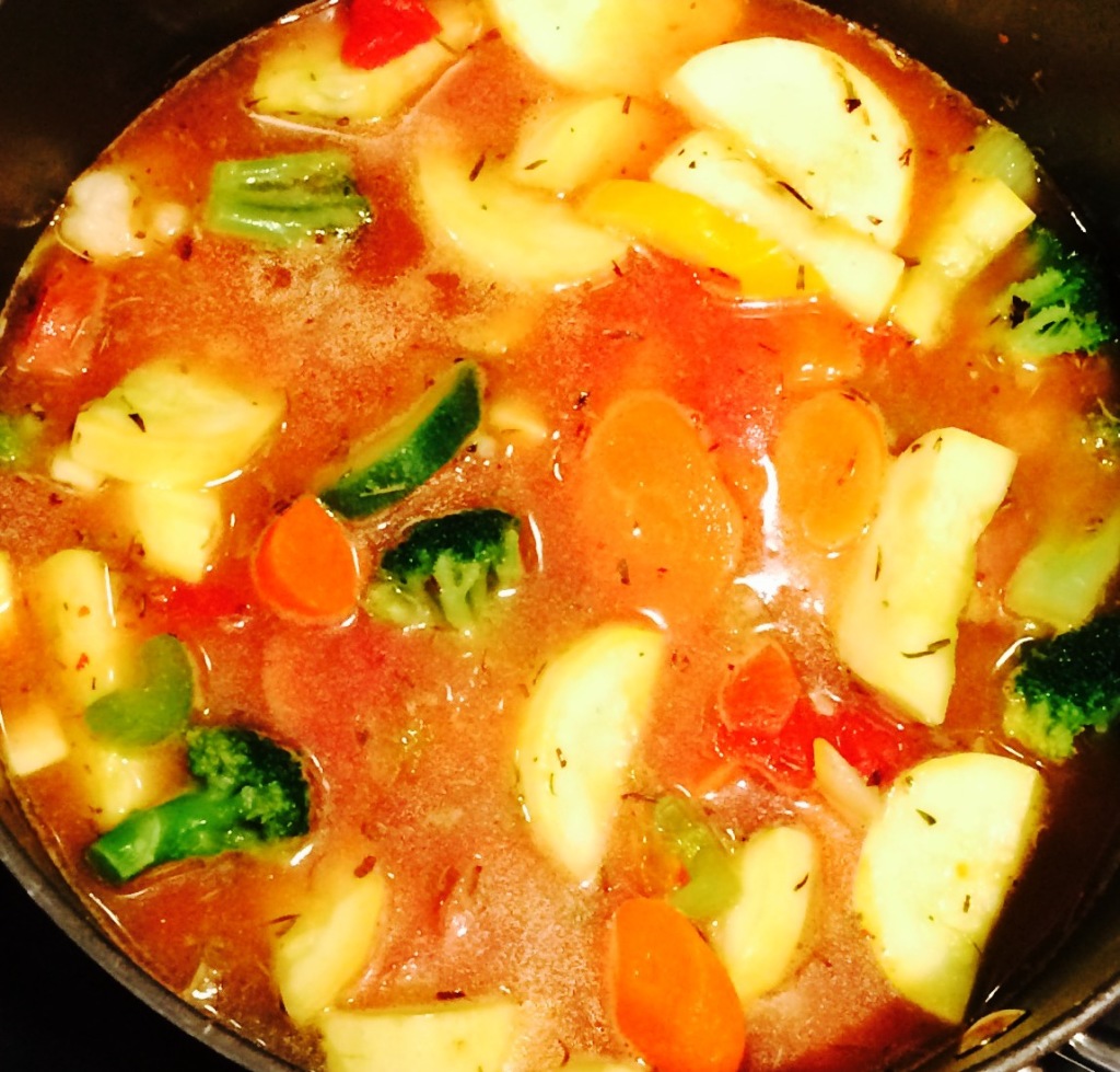 Vegetable and sausage soup2