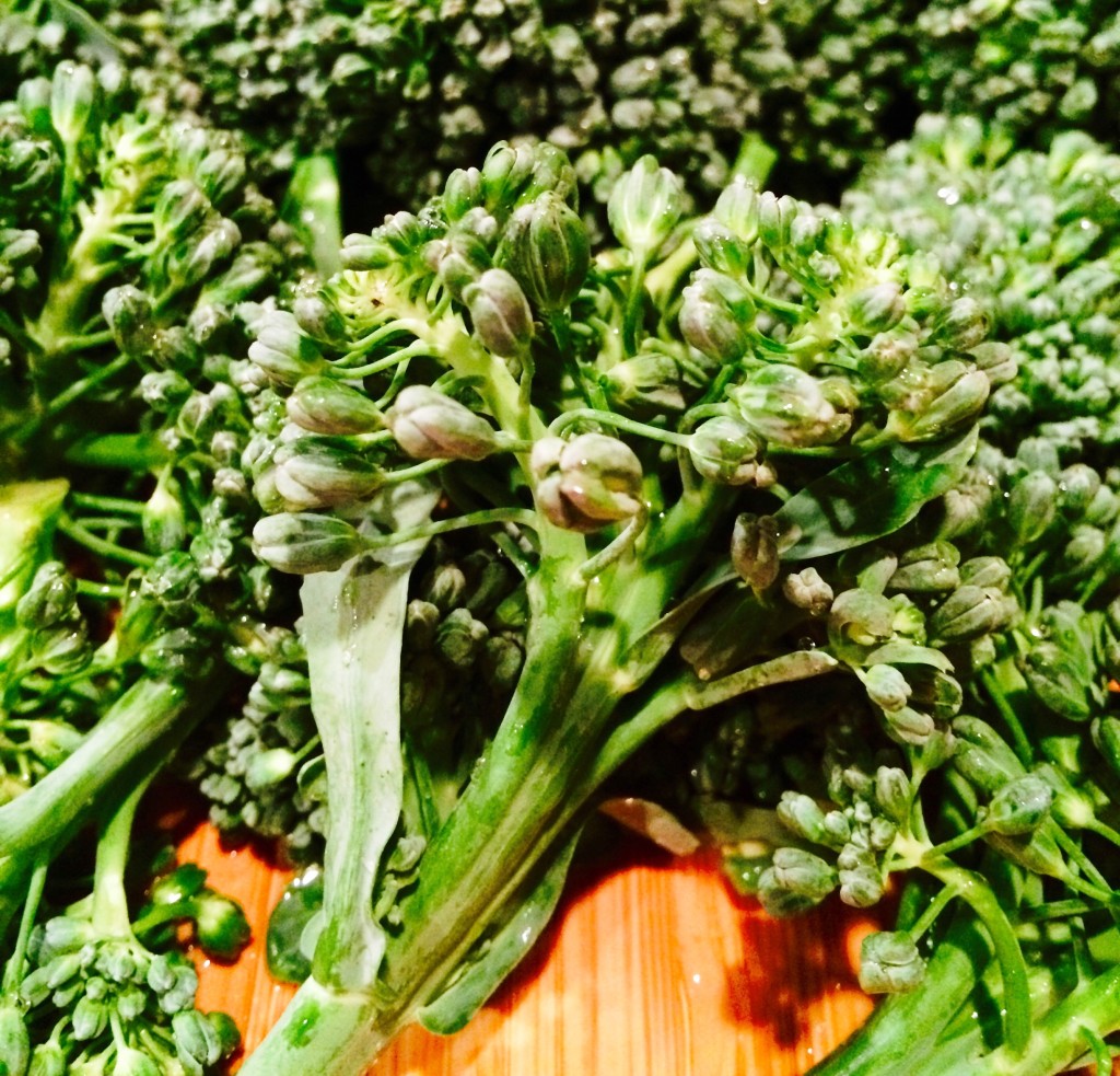 broccolini close up