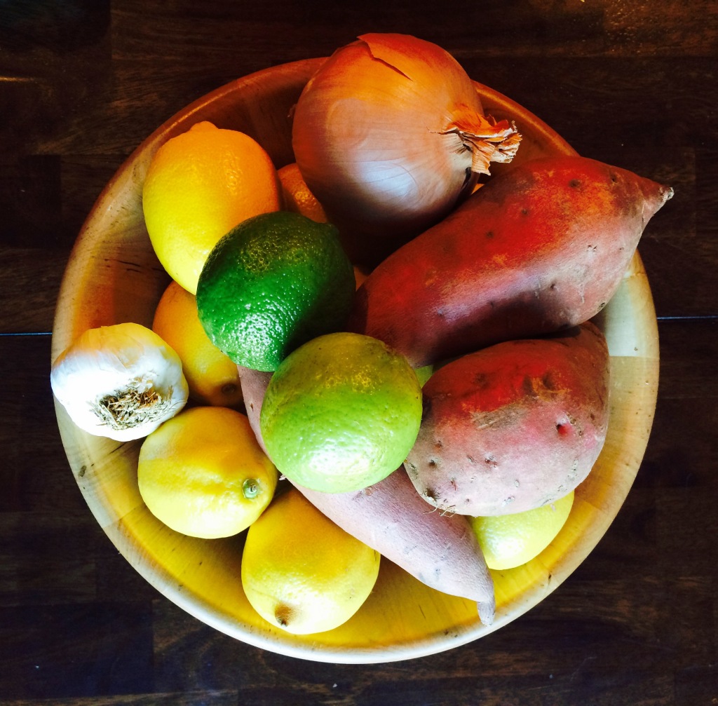 fruit veggie bowl