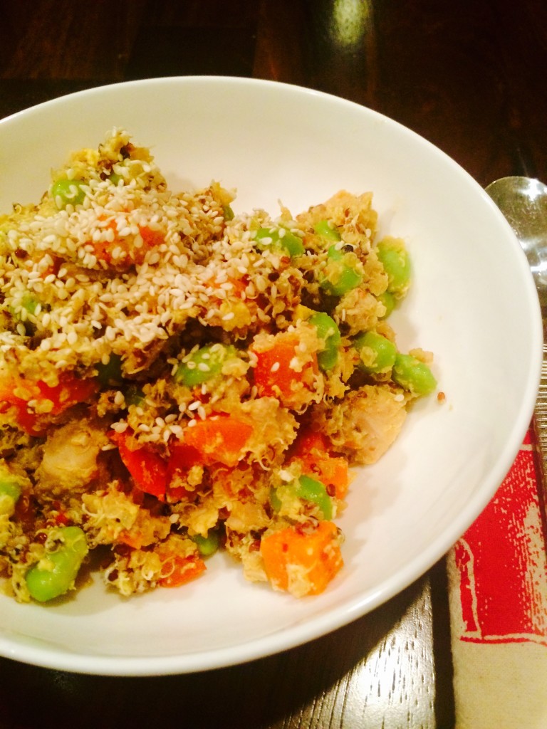 chicken + vegetable fried rice2