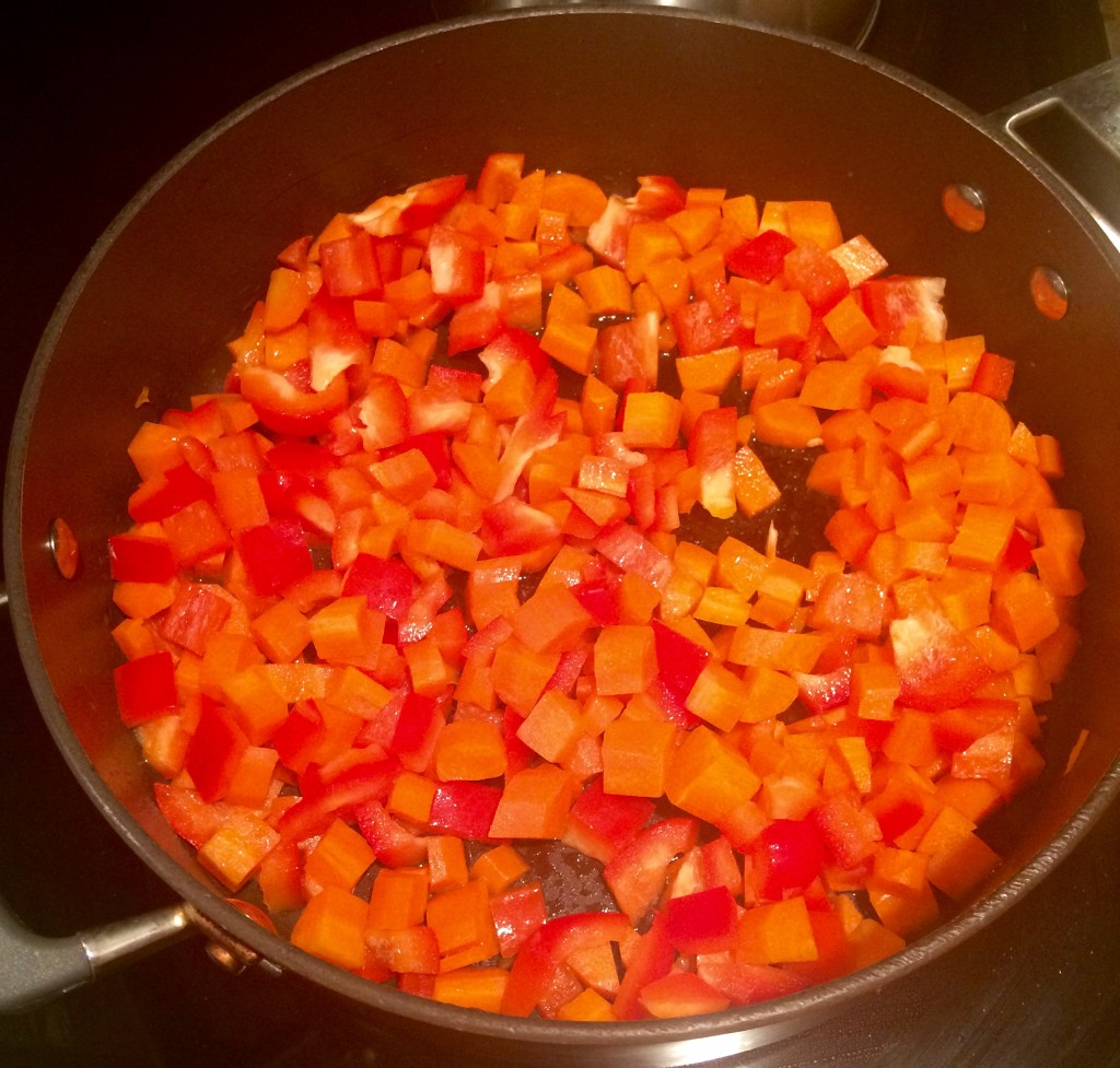 carrots + bell pepper