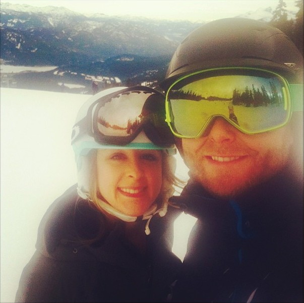 skiing with bryce