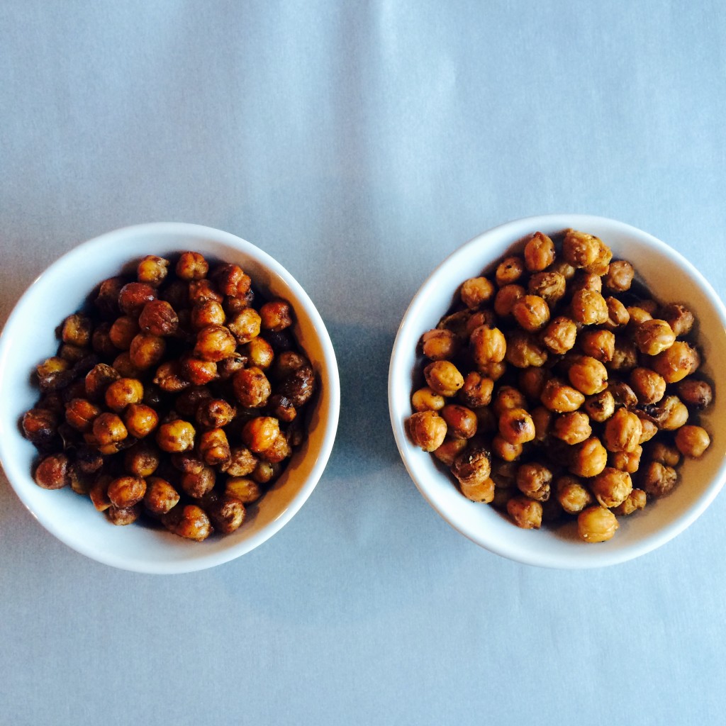 crunchy oven roasted chickpeas