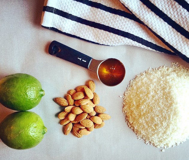 key lime coconut balls ingredients