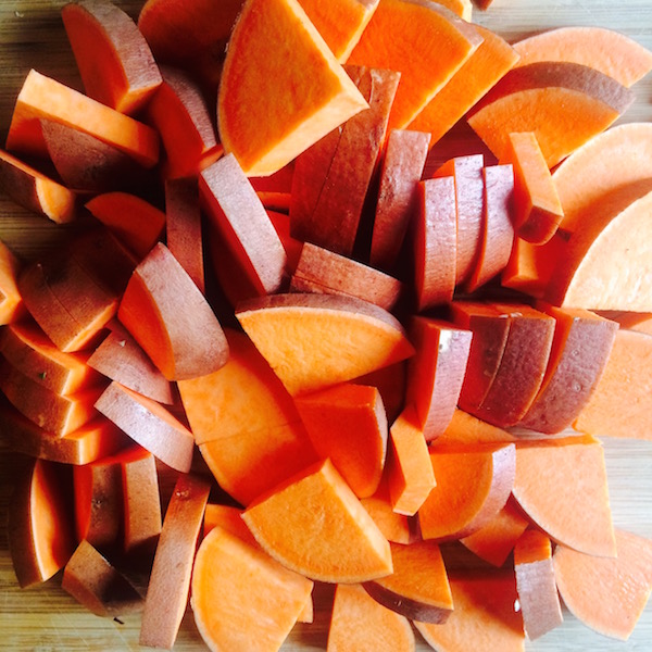 Sweet Potatoes Chopped