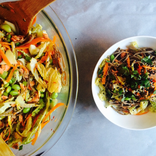 Soba Noodle Bowl Dished Up