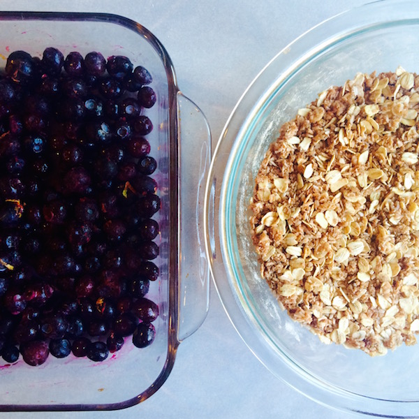 Blueberry Filling + Crumble Topping