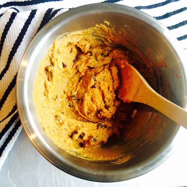 Pumpkin Chocolate Chip Cookie Batter