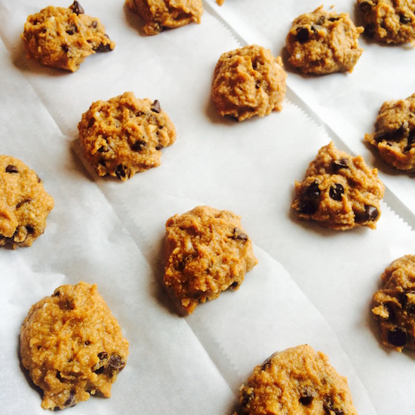 Pumpkin Chocolate Chip Cookies Raw