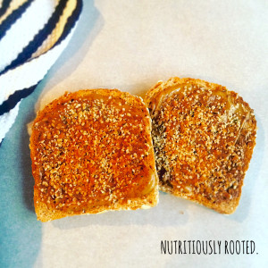 Almond Butter and Hemp Seed Toast