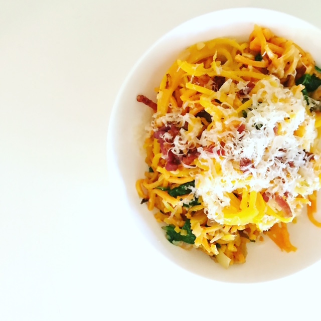 Cheesy Butternut Squash Noodles