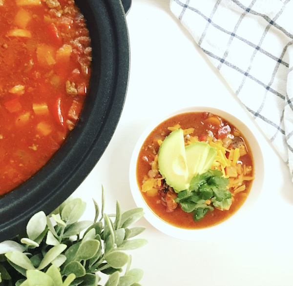 Healthy Crockpot Taco Soup Nutritiously Rooted