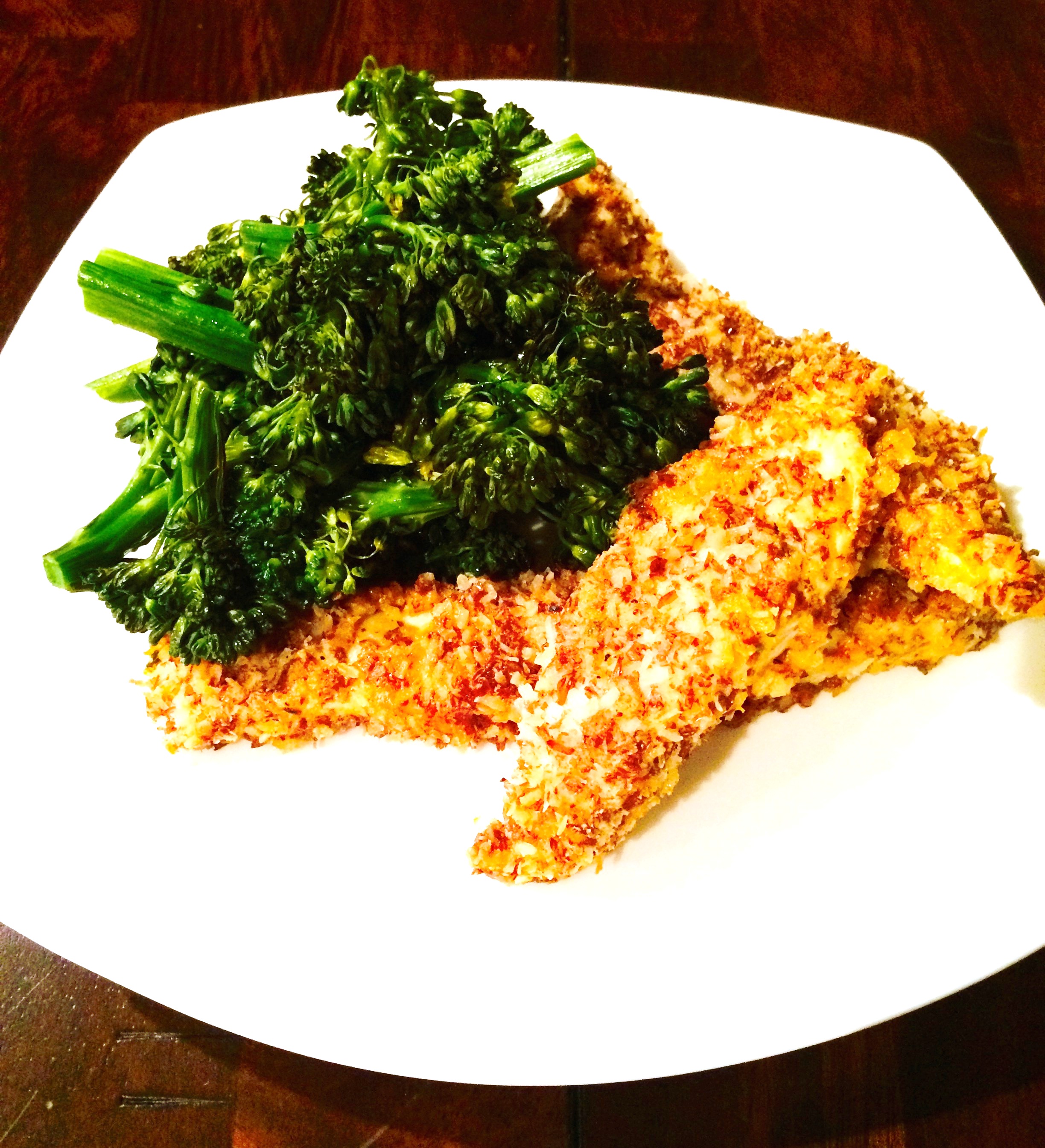 Coconut-Flax Crusted Chicken Strips