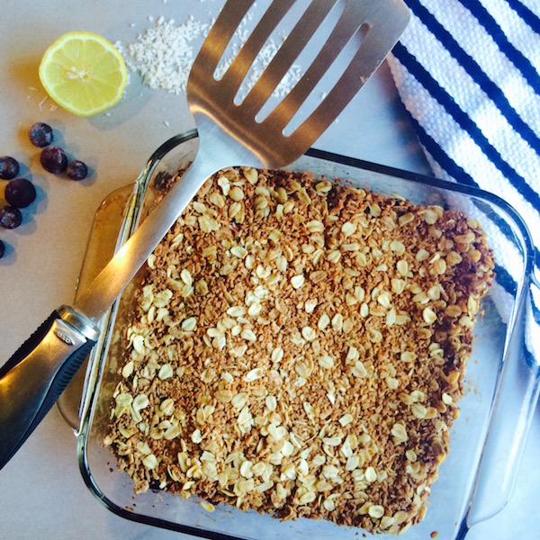 Lemon-Blueberry Crumble [gluten-free]